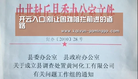 开云入口|别让困难阻拦前进的道路(图4) 开云电竞